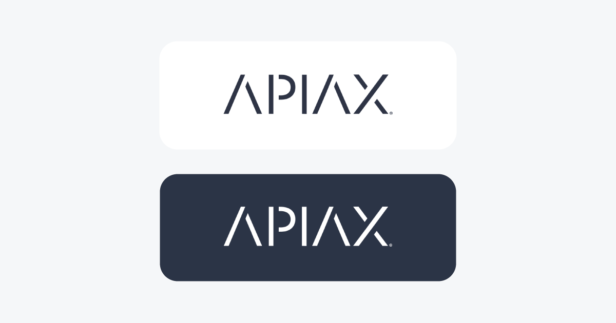 apiax logos in white and oxford blue background